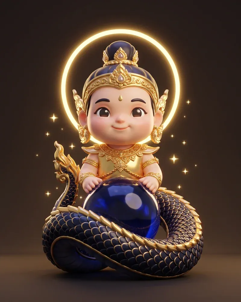 ภาพประกอบพญานาคกัณหาโคตมะ